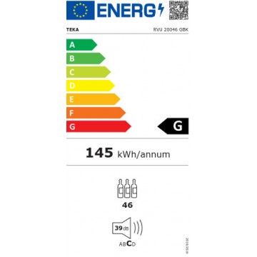 Teka RVU 20046 GBK Συντηρητής Κρασιών 46 Φιαλών